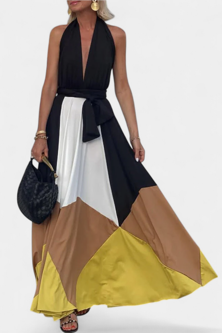 Nava – Vestido Largo Polimórfico de Espalda Abierta que redefine tu estilo