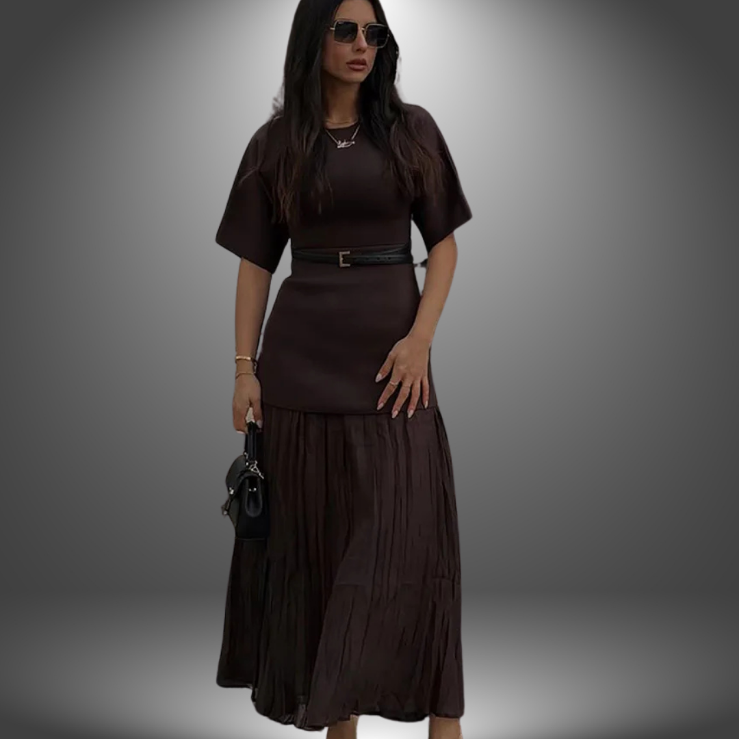 Anabella - Pleated Maxi Dress
