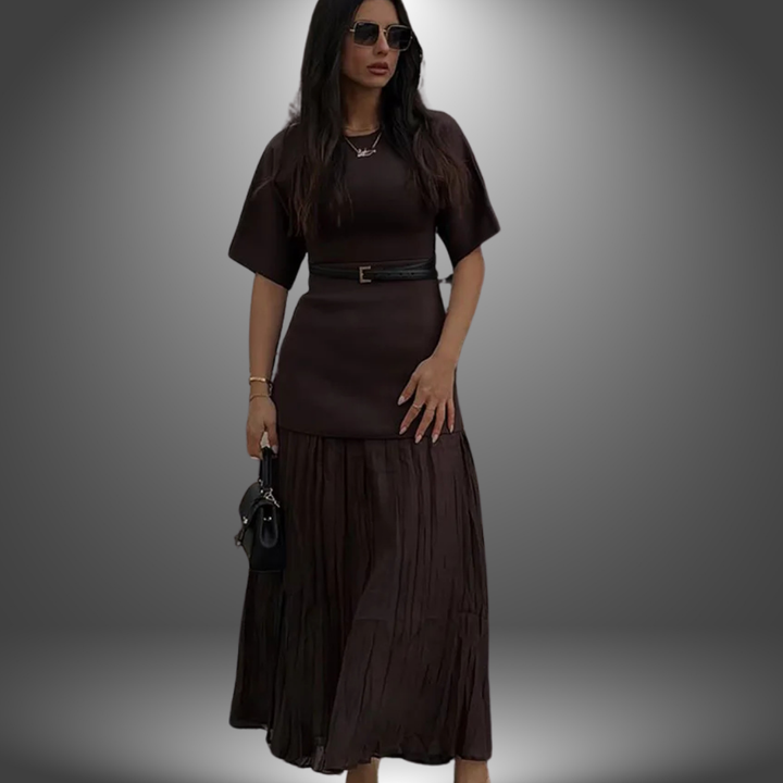 Anabella - Pleated Maxi Dress