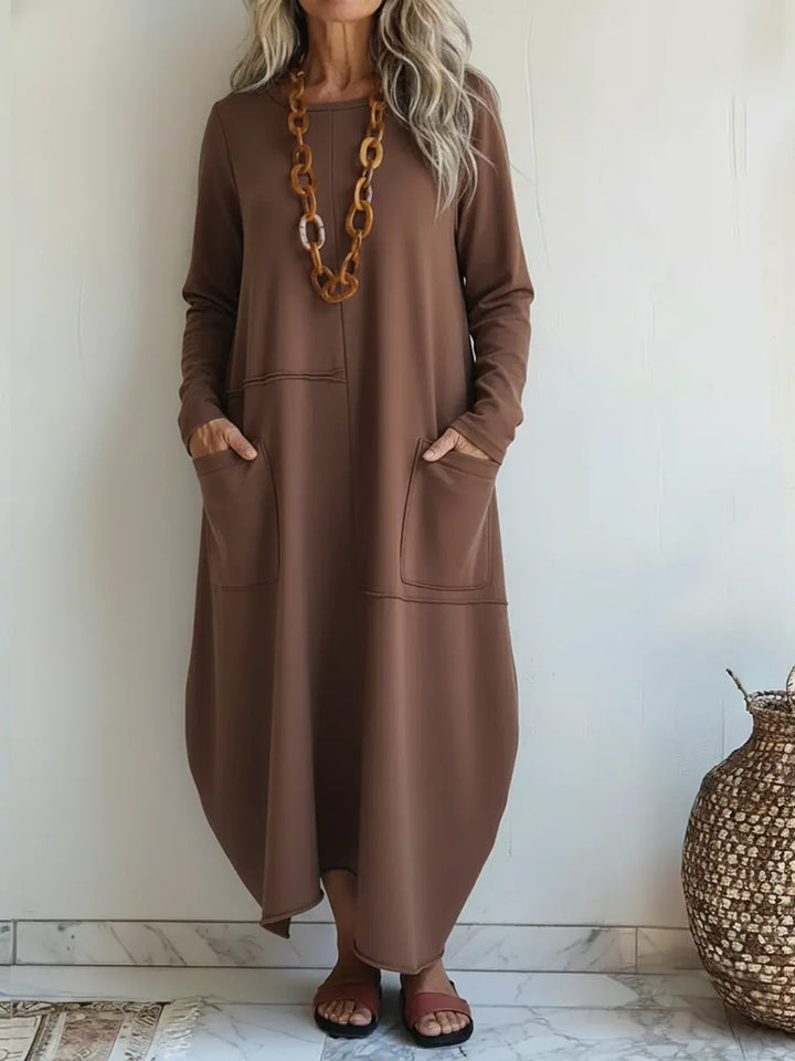 Vestido Maxi Elegante con Bolsillos - Tu Nuevo Favorito