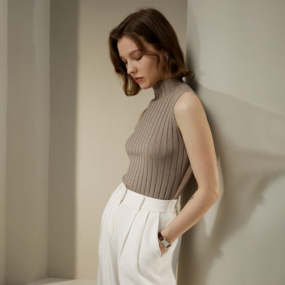 Lucy - Camiseta sin mangas con escote redondo