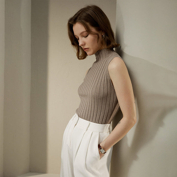 Lucy - Camiseta sin mangas con escote redondo