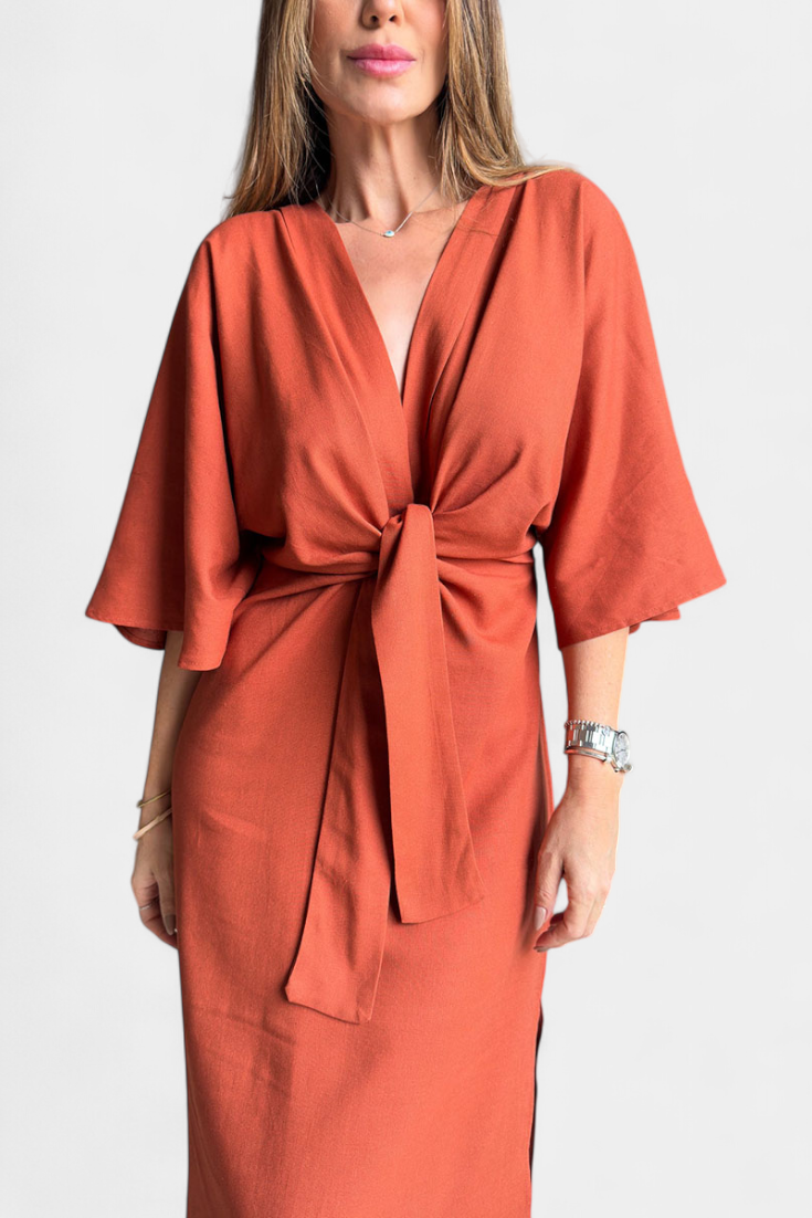 Ainhoa – Vestido Casual con Escote en V que realza tu feminidad