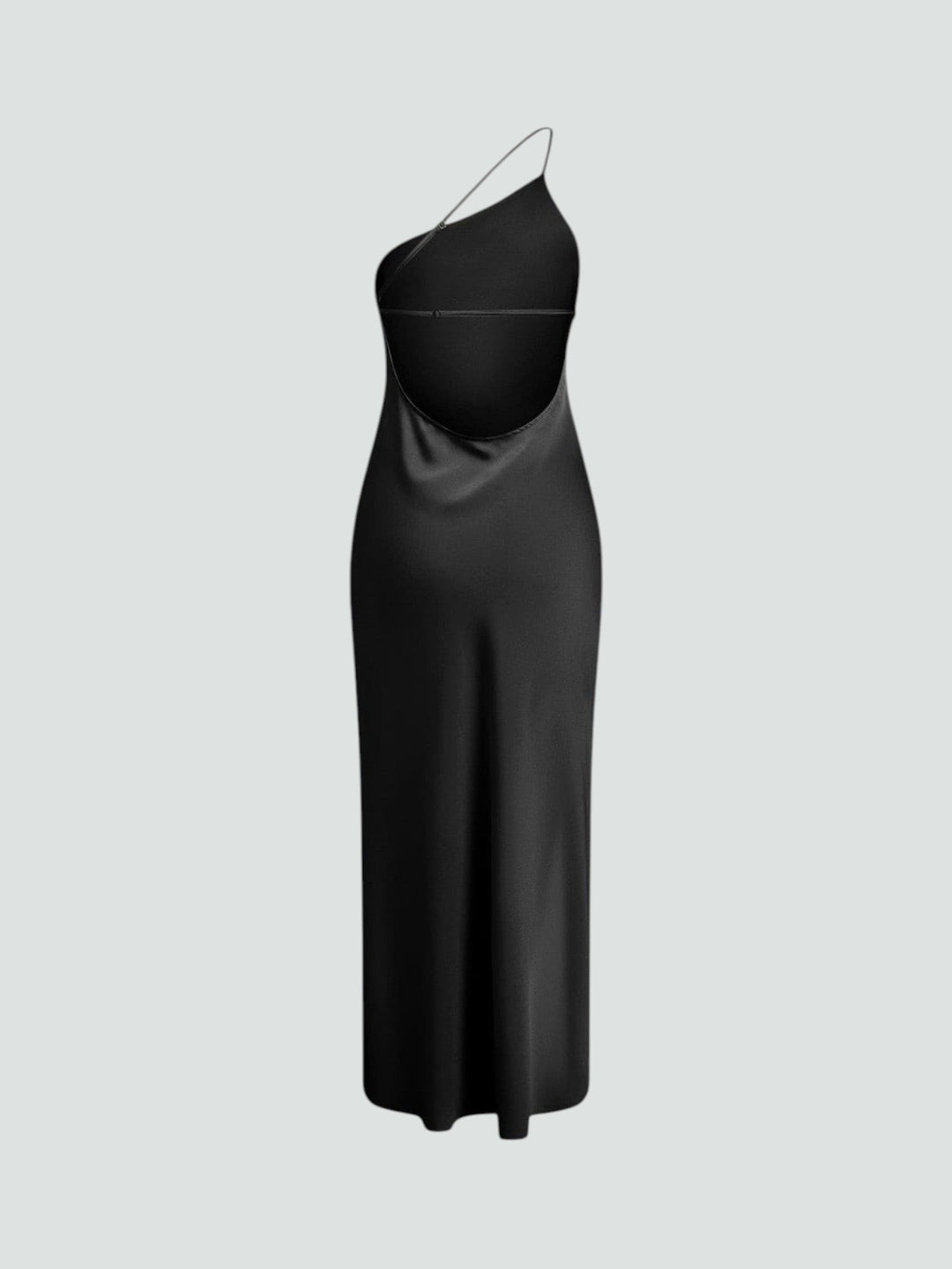 VALENTINA | VESTIDO MAXI SATINADO CON ABERTURA
