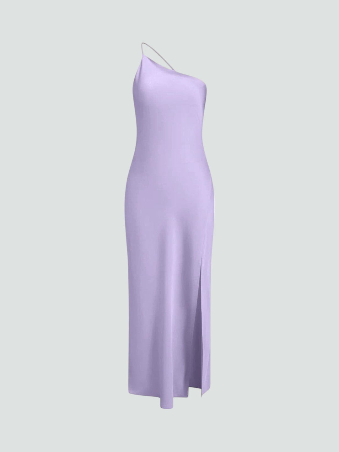VALENTINA | VESTIDO MAXI SATINADO CON ABERTURA