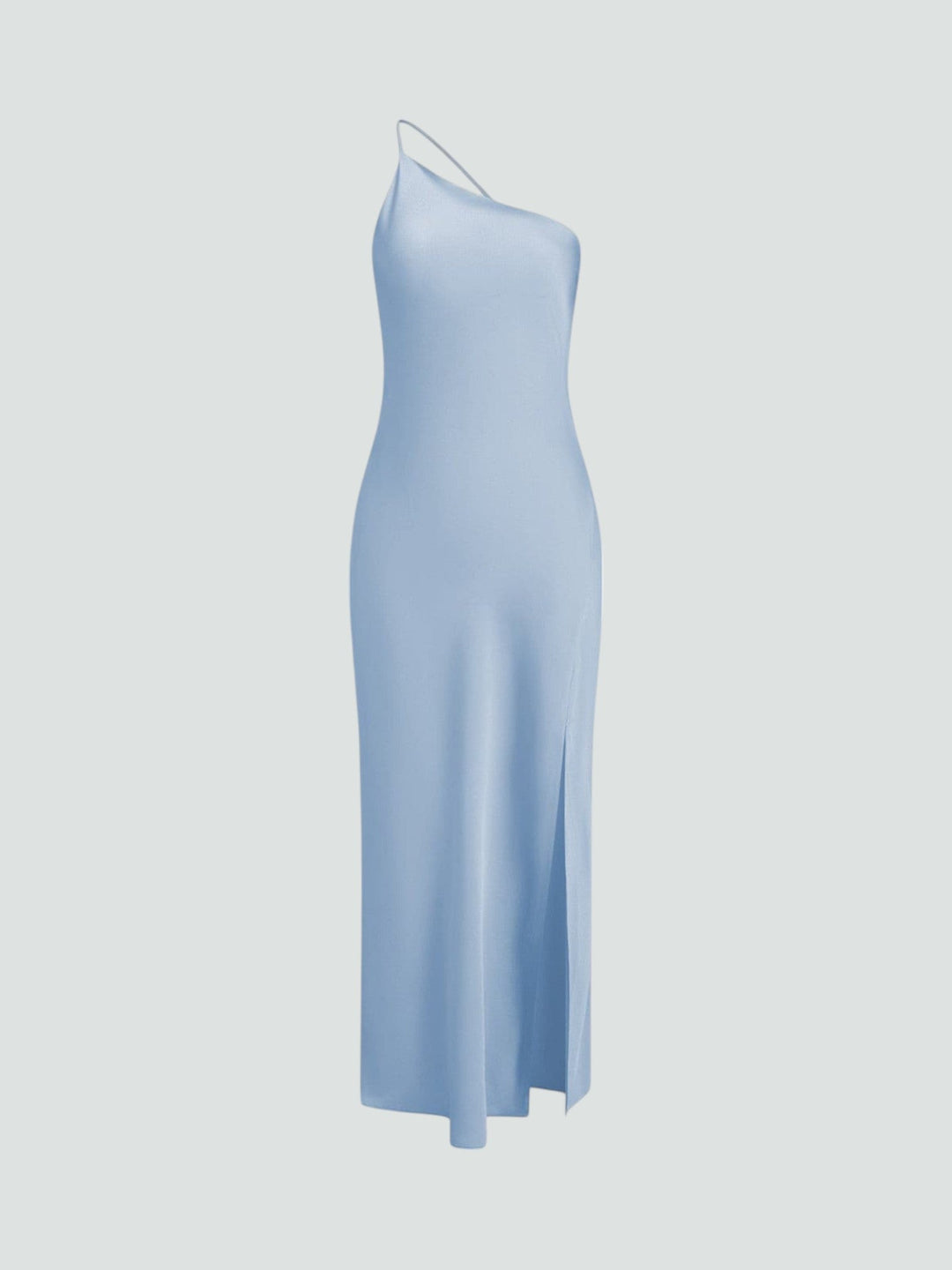 VALENTINA | VESTIDO MAXI SATINADO CON ABERTURA