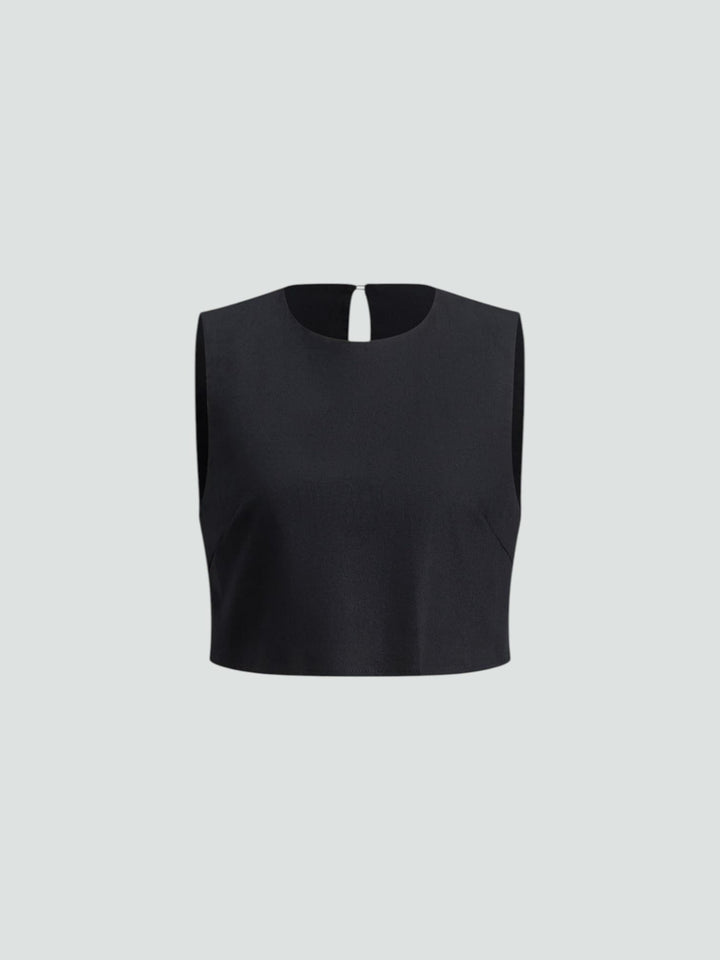 HAZEL | CONJUNTO NEGRO ELEGANTE SIN MANGAS