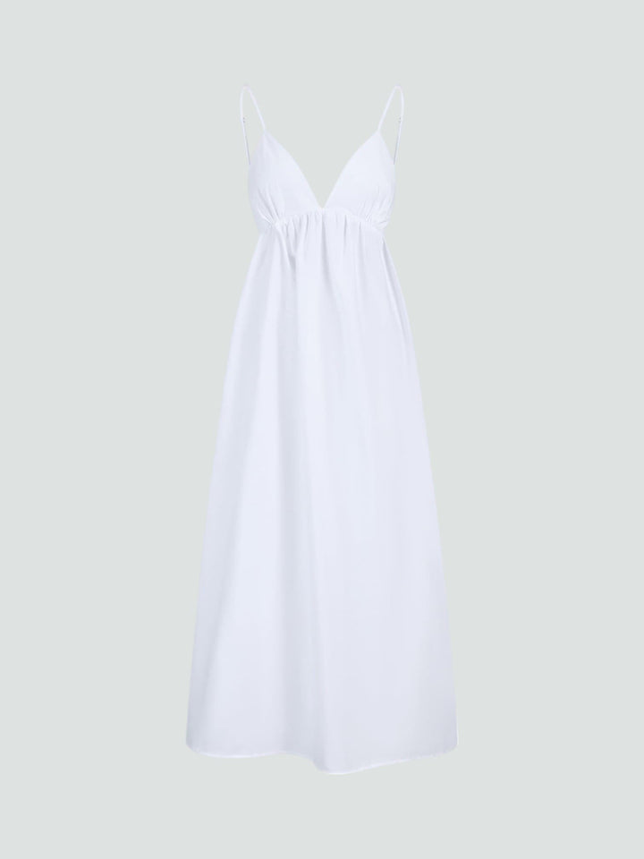 LUCÍA | VESTIDO LARGO CON ESPALDA ABIERTA
