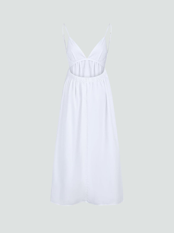 LUCÍA | VESTIDO LARGO CON ESPALDA ABIERTA