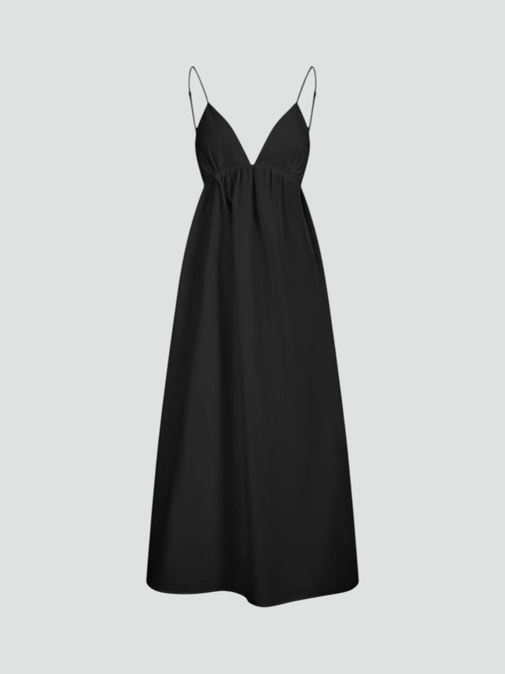 LUCÍA | VESTIDO LARGO CON ESPALDA ABIERTA