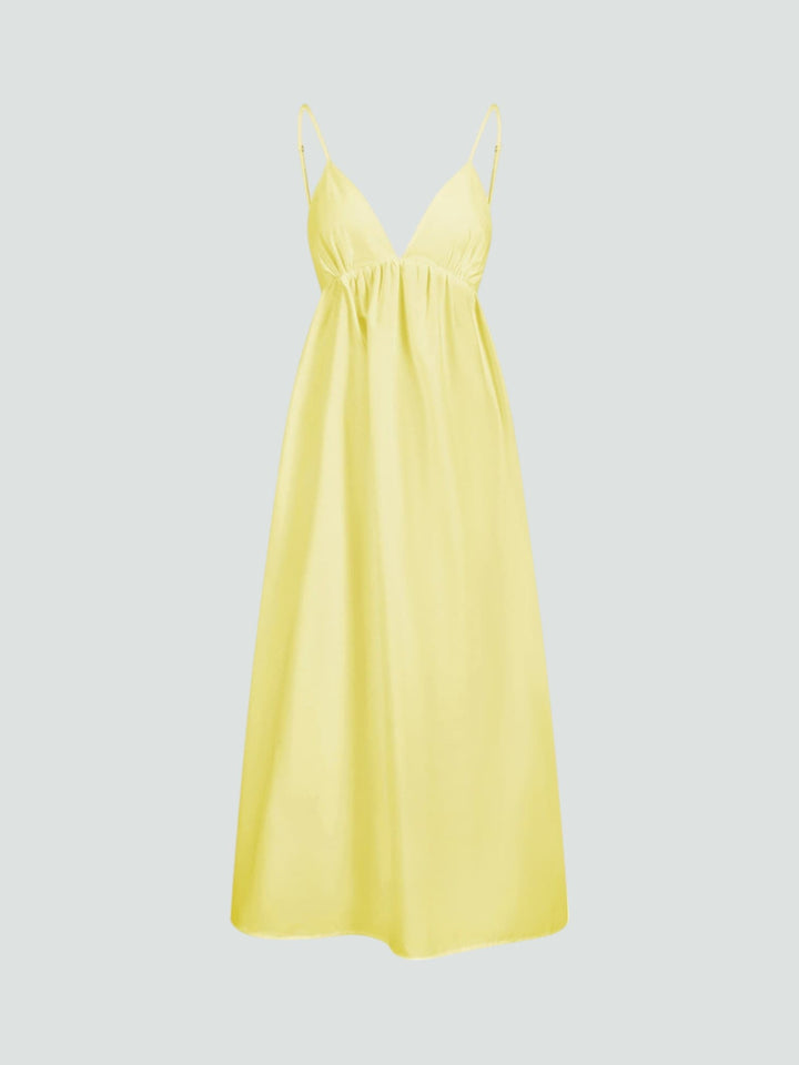 LUCÍA | VESTIDO LARGO CON ESPALDA ABIERTA