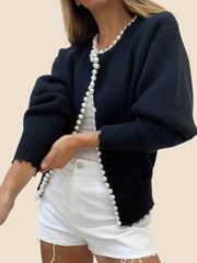 Luna Pearl Ripped Cardigan