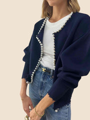 Luna Pearl Ripped Cardigan