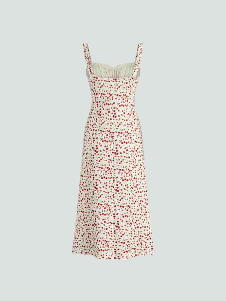 ISABEL | VESTIDO MIDI ESTAMPADO FLORAL