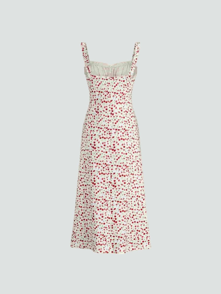 ISABEL | VESTIDO MIDI ESTAMPADO FLORAL