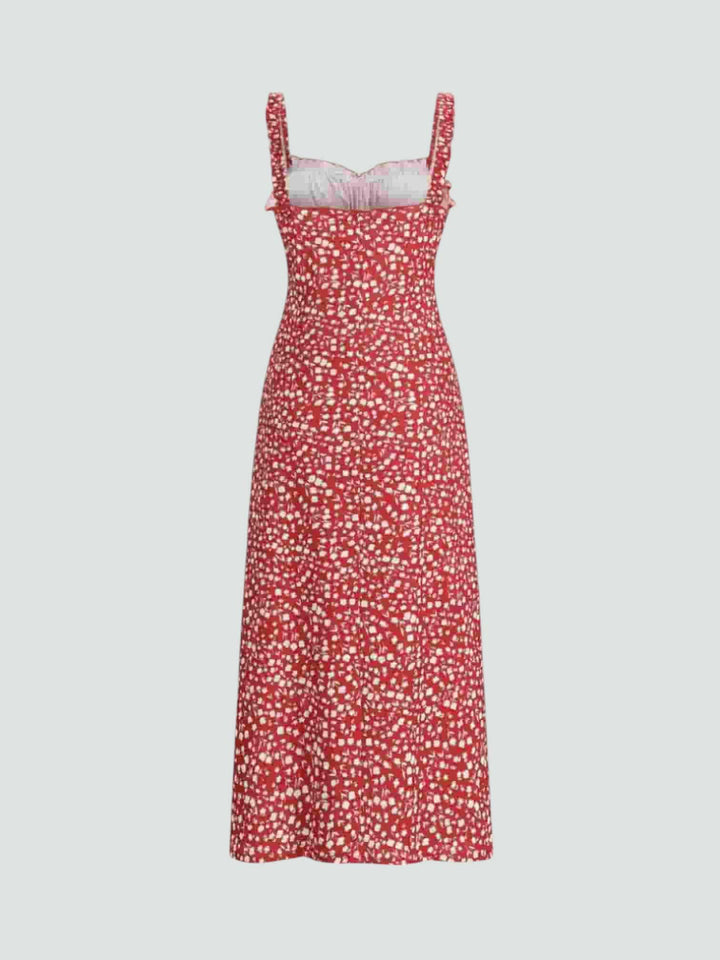 ISABEL | VESTIDO MIDI ESTAMPADO FLORAL