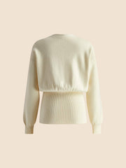 Solar Golden Button Plain Cardigan