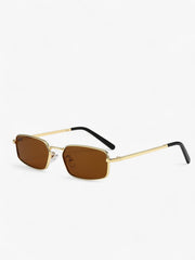Retro Square Metal Frame Sunglasses
