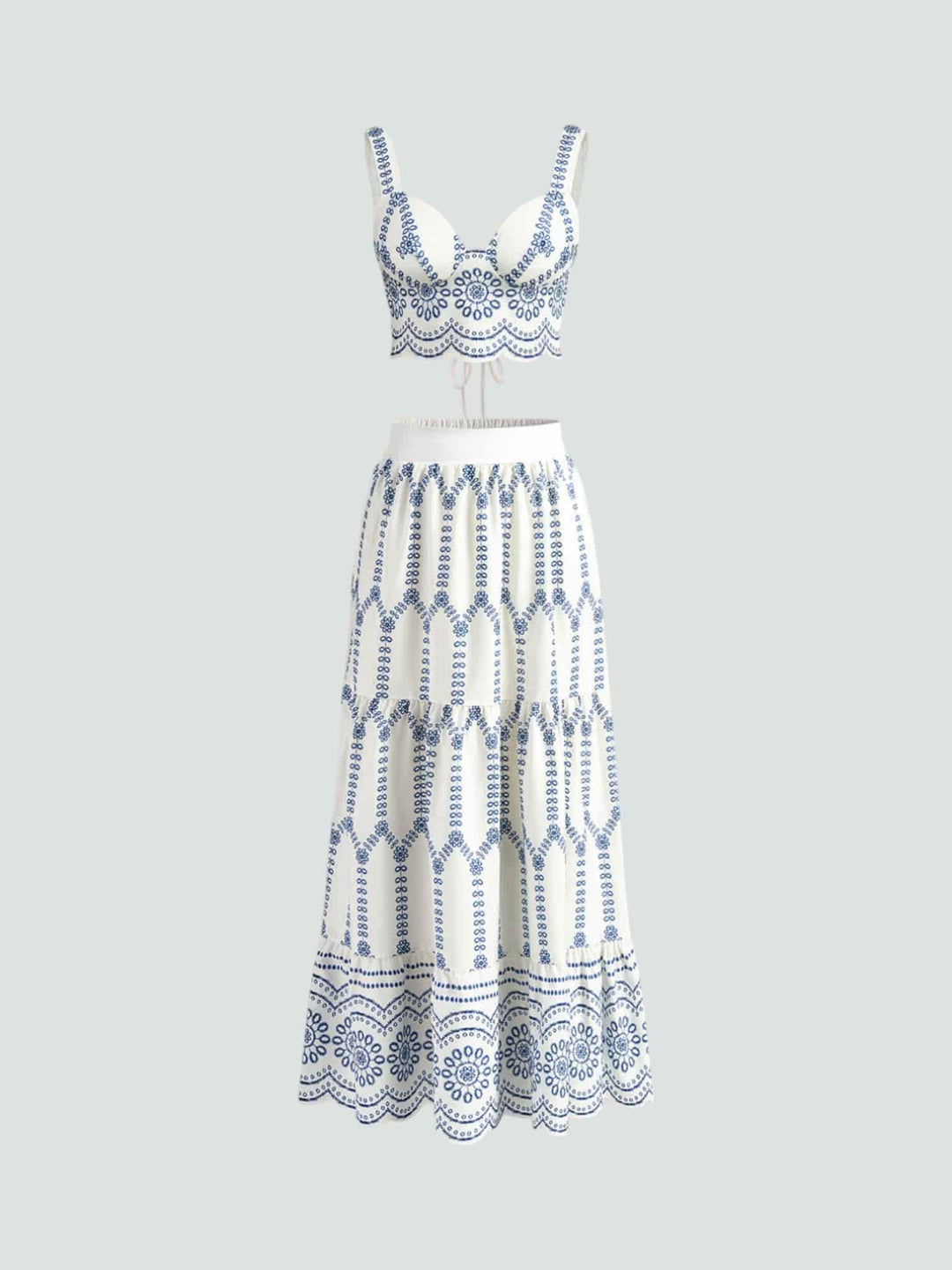 SOFÍA | CONJUNTO BORDADO BLANCO Y AZUL