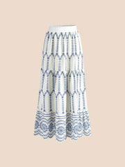 Printed Sleeveless Tie Back Skirt Set