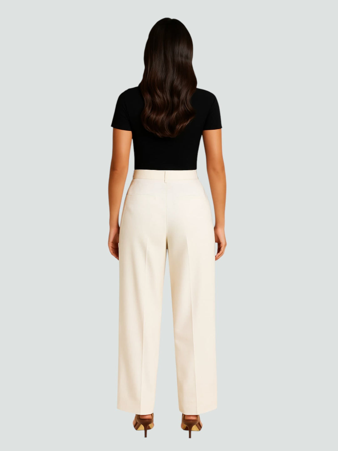 INÉS | PANTALÓN RECTO DE TIRO ALTO