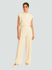 Ivory High Waist Pants