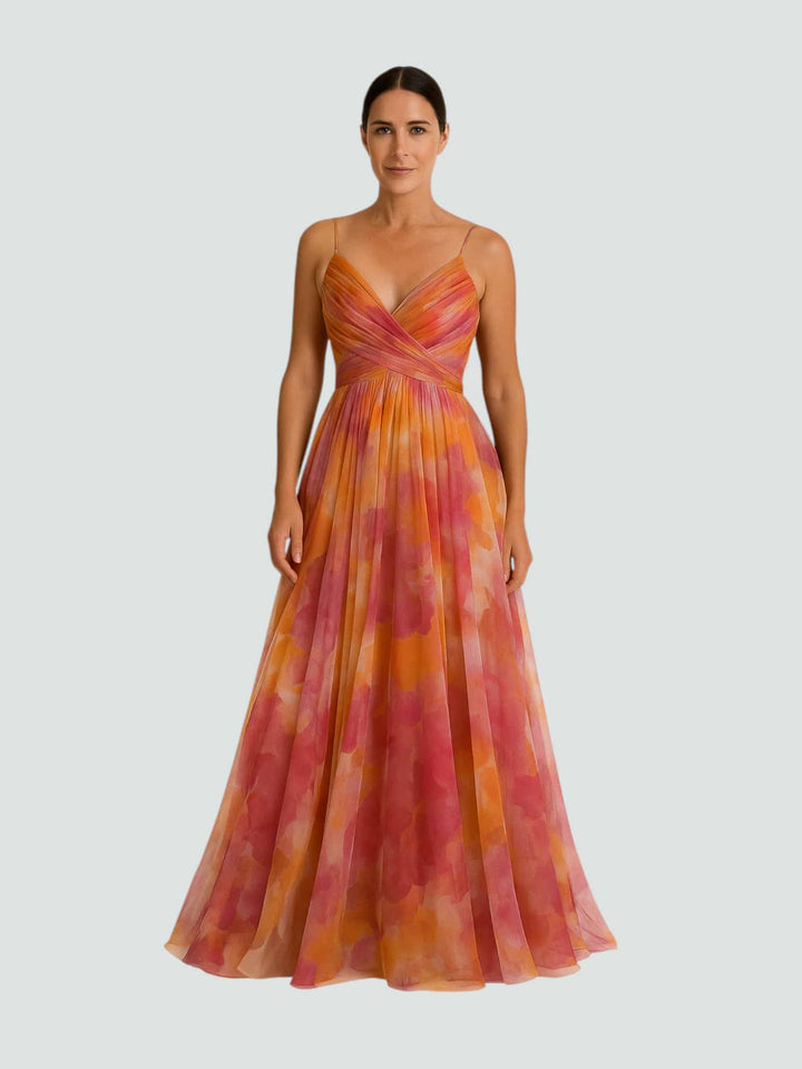 ISABEL | VESTIDO MAXI CON ESCOTE CRUZADO