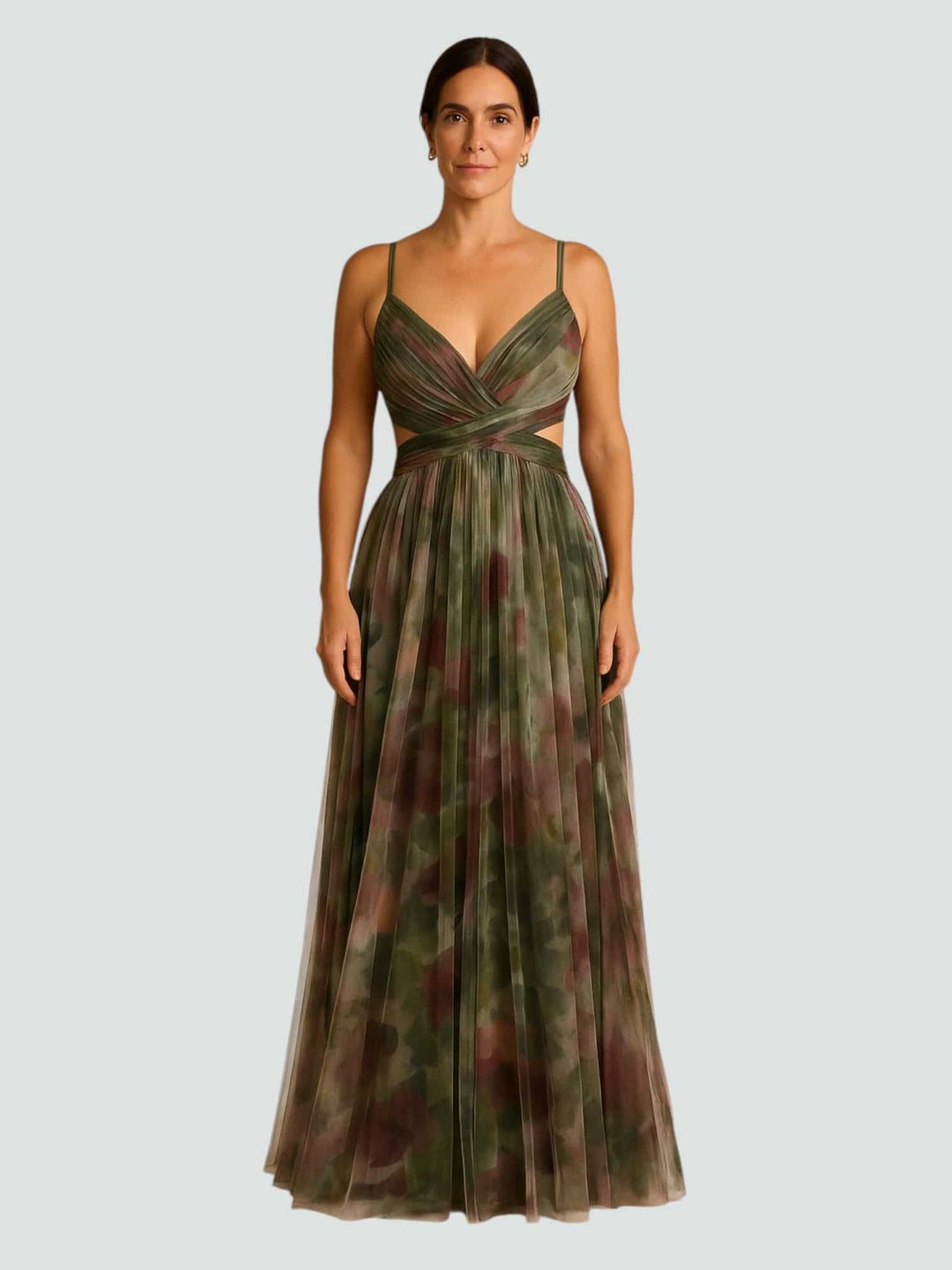 ISABEL | VESTIDO MAXI CON ESCOTE CRUZADO