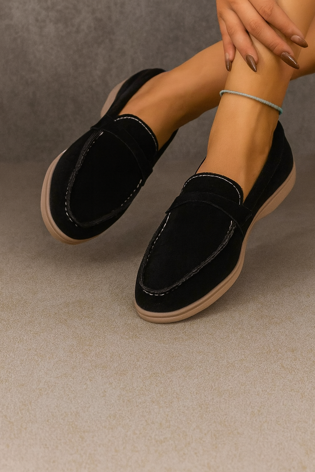 ANEMONA | MOCASINES DE ANTE HECHOS A MANO CON ELEGANCIA NATURAL