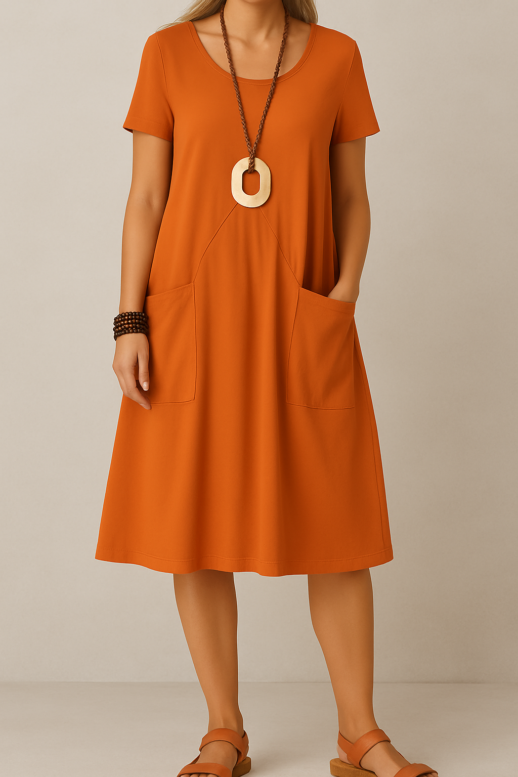 DÉBORA | VESTIDO HOLGADO CON CORTE FEMENINO