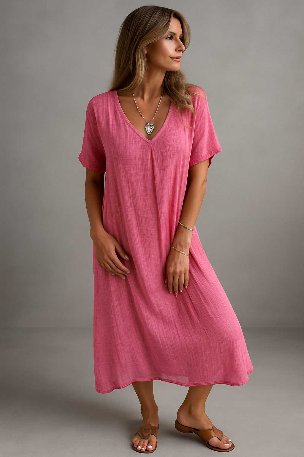 NARANJA | VESTIDO DE VERANO LIGERO CON ELEGANCIA NATURAL
