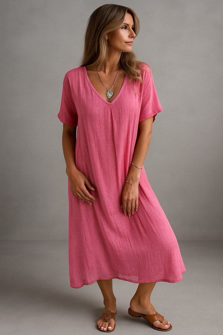 NARANJA | VESTIDO DE VERANO LIGERO CON ELEGANCIA NATURAL