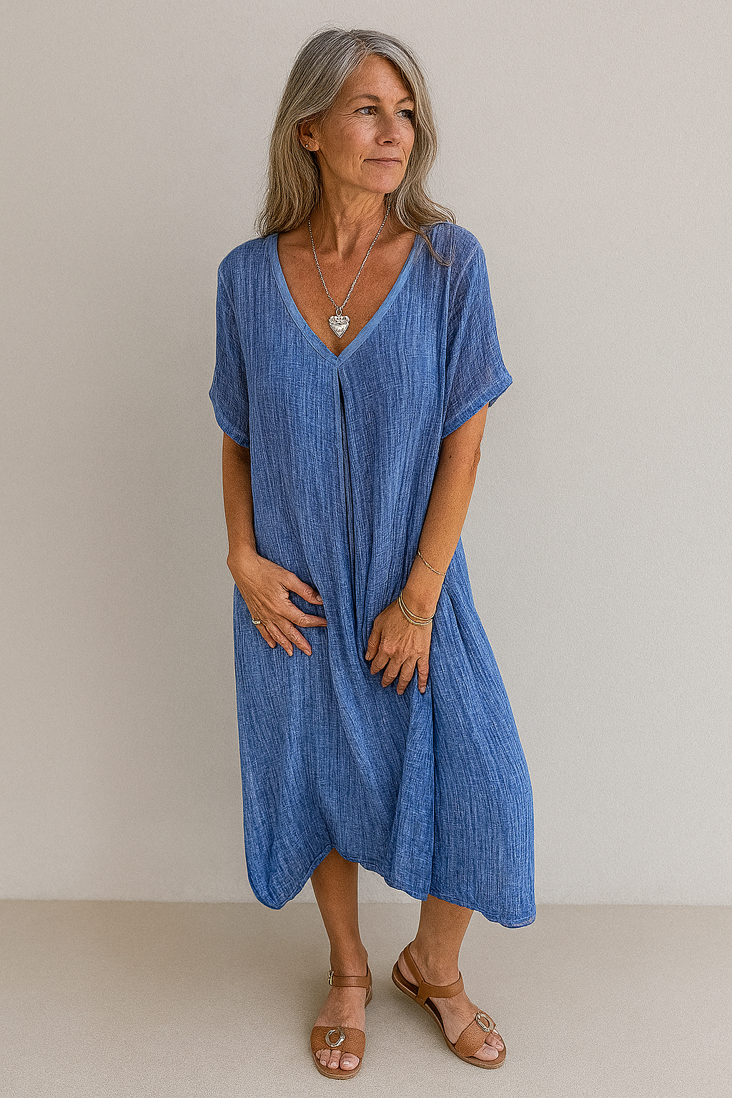 NARANJA | VESTIDO DE VERANO LIGERO CON ELEGANCIA NATURAL