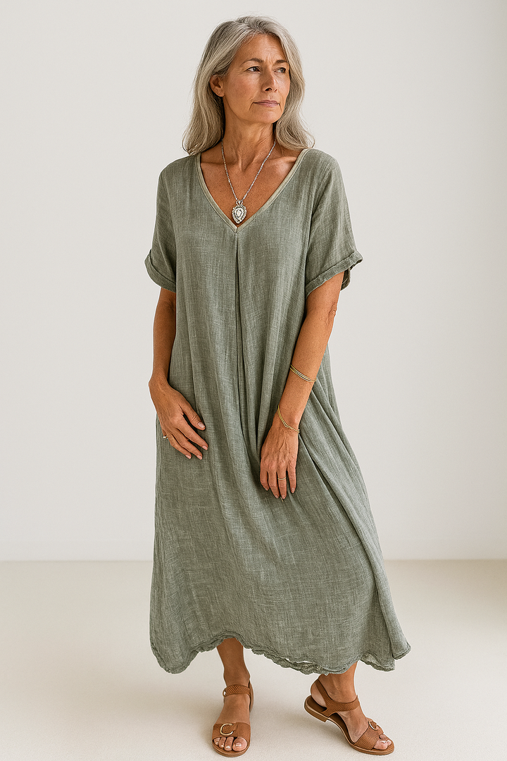 NARANJA | VESTIDO DE VERANO LIGERO CON ELEGANCIA NATURAL
