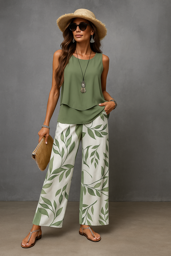 ROSALIND | CONJUNTO LIGERO DE DOS PIEZAS CON ESTILO NATURAL