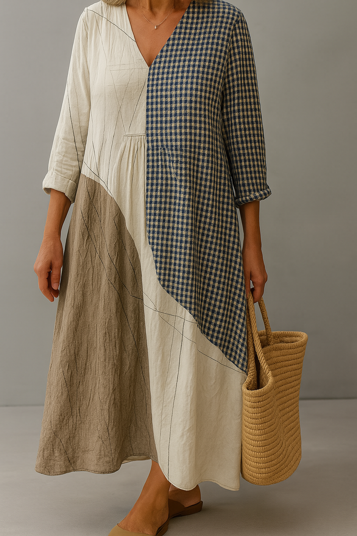 ÁNGELES | VESTIDO KAFTÁN CON ESTAMPADO SOLAR