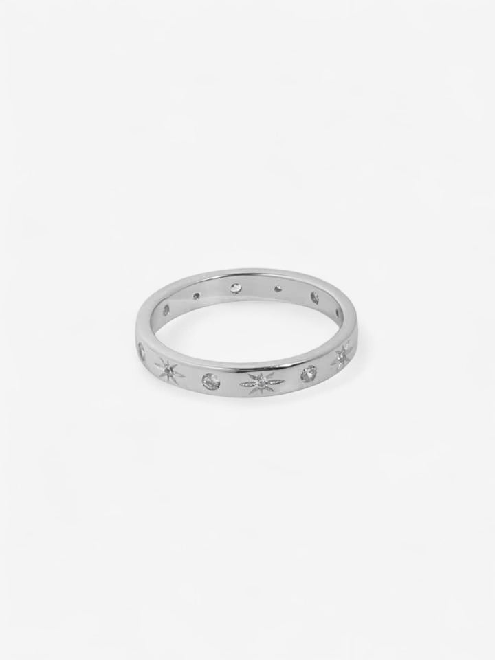 CELESTE STAR BAND | ANILLO CON ESTRELLAS, LUNAS Y MAGIA DIARIA