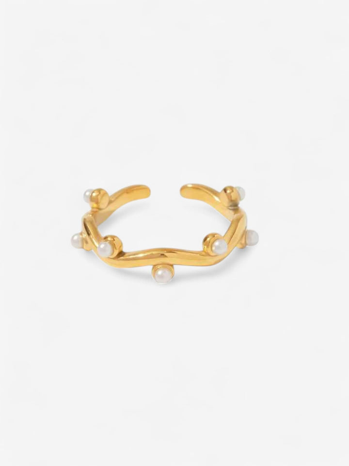 ASYM PEARL | ANILLO CON PERLAS Y LUZ INTERIOR