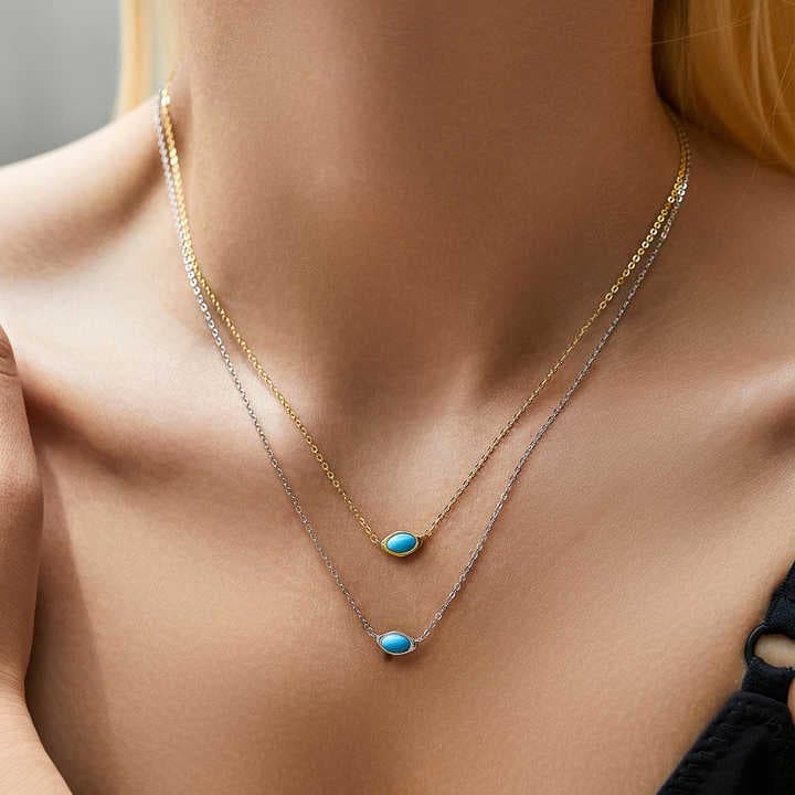 AZURE EYE | COLLAR CON PIEDRA TURQUESA Y ENERGÍA PROTECTORA