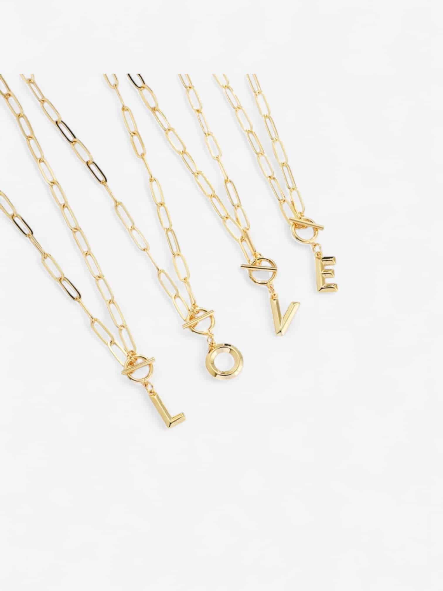 Initial Link Necklace