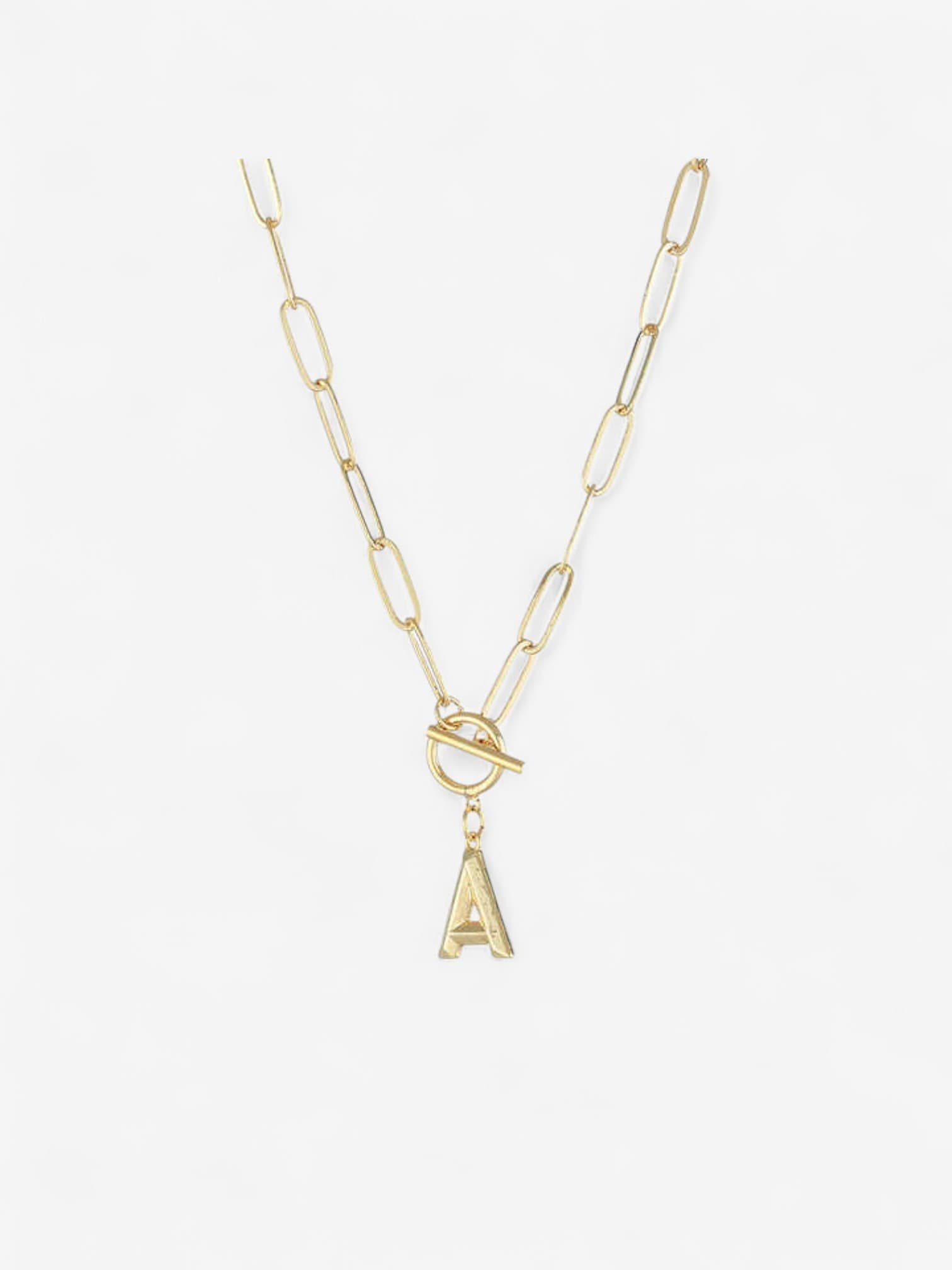 Initial Link Necklace