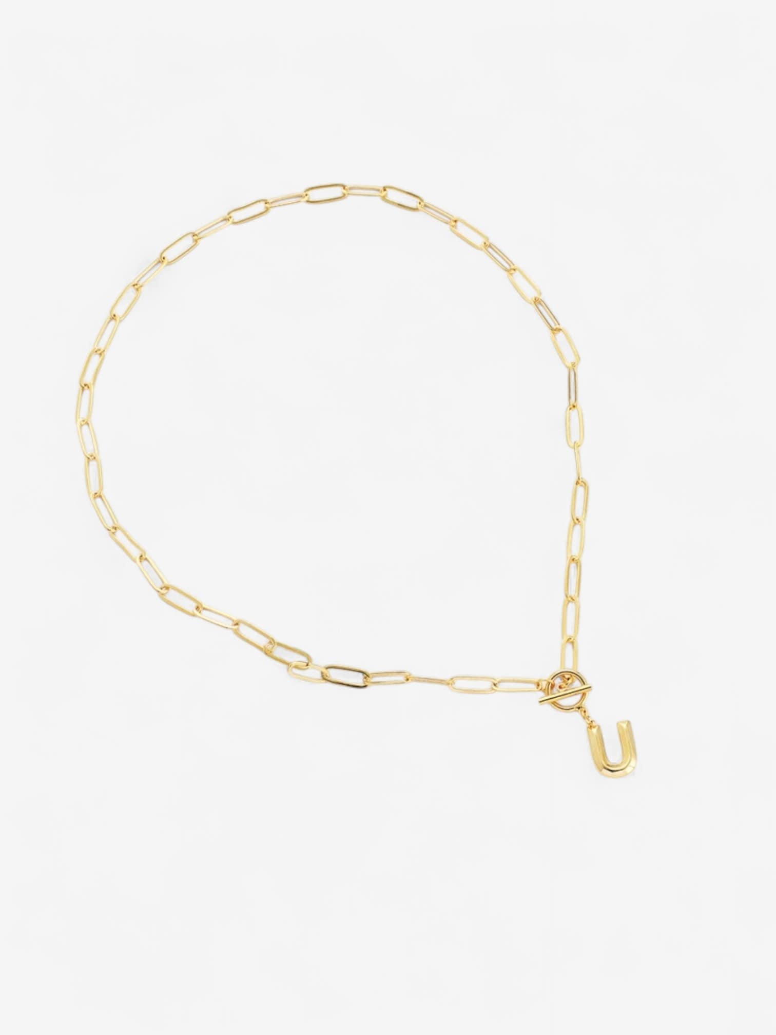 Initial Link Necklace