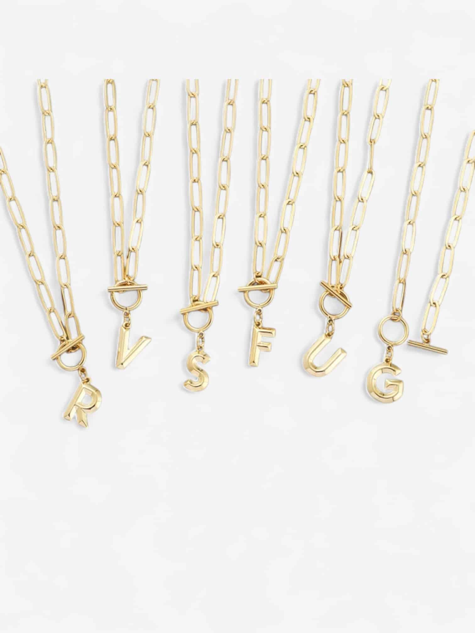 Initial Link Necklace