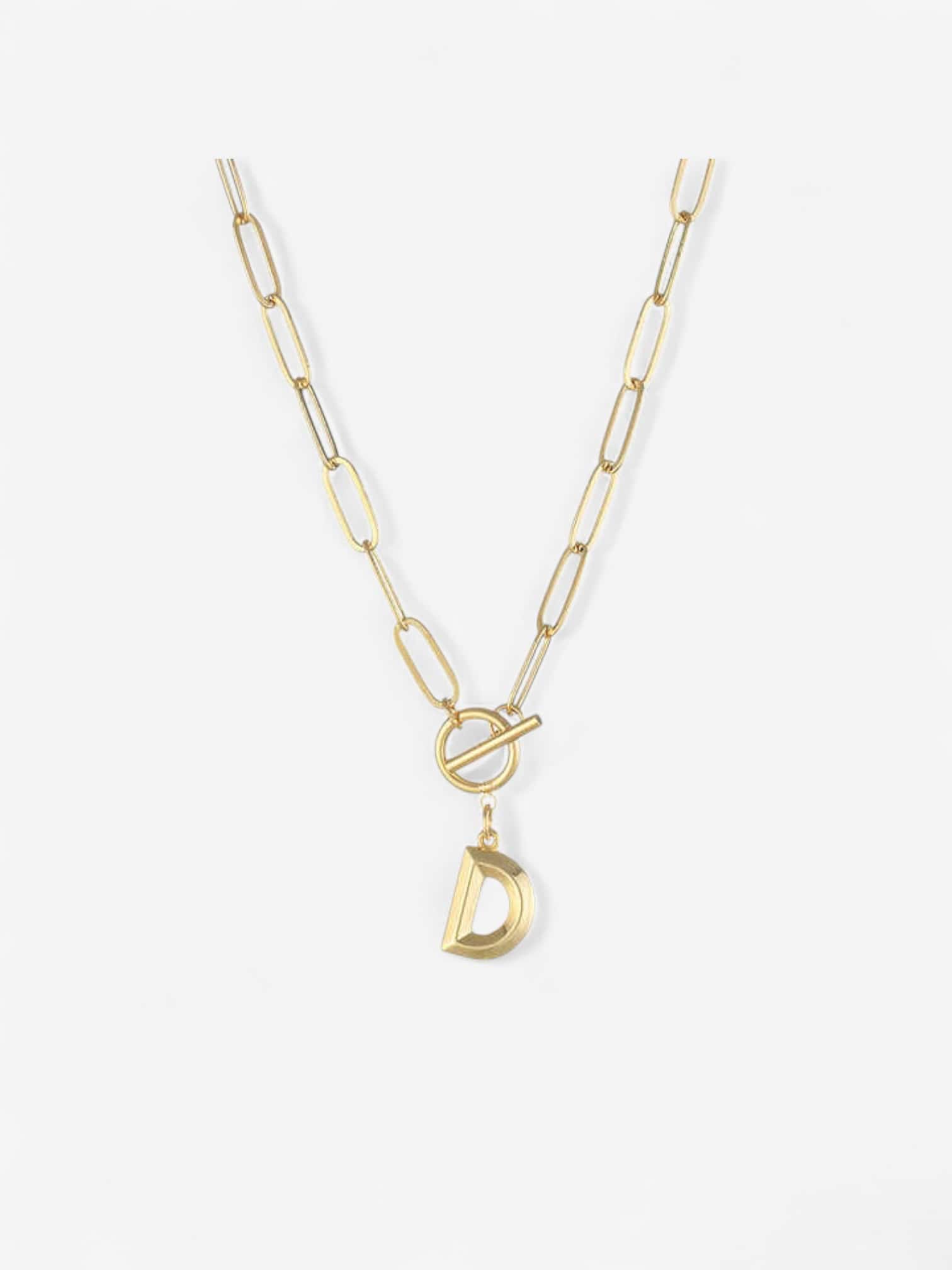 Initial Link Necklace