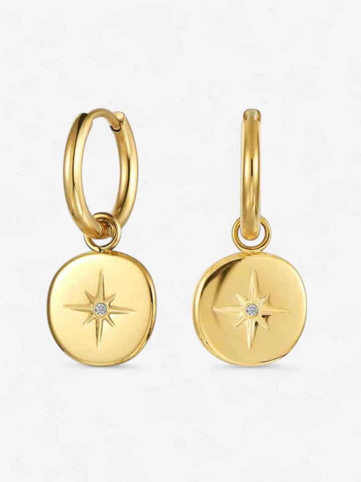 NORTH STAR COIN | AROS CON GRABADO DE ESTRELLA