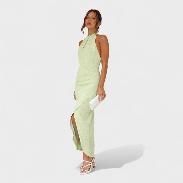 Camila – Vestido Largo Plisado que Aporta Elegancia y Frescura