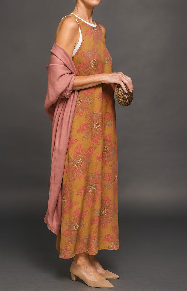 CARMEN | VESTIDO DE NOCHE CON STOLA ELEGANTE