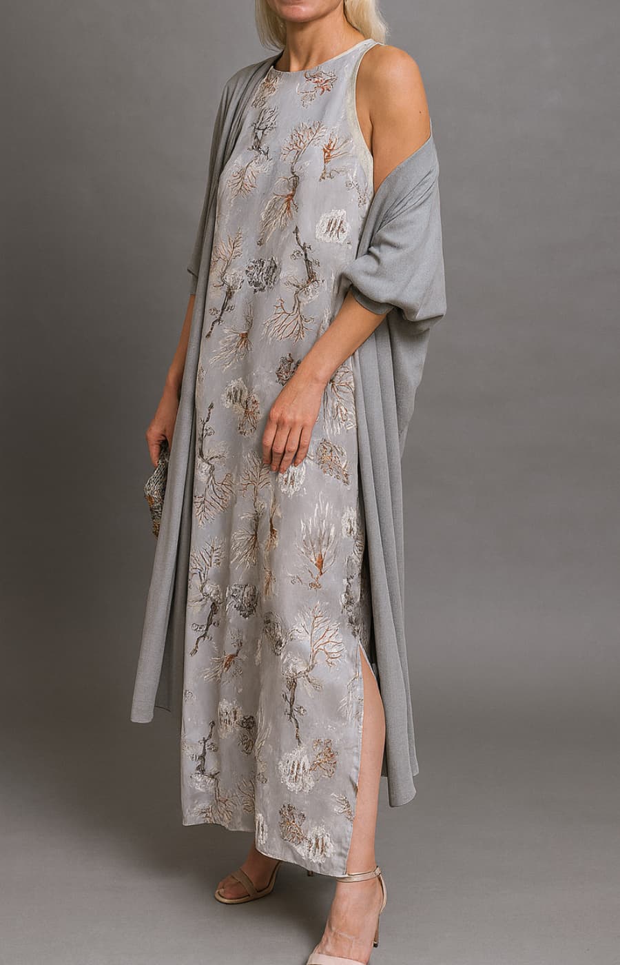 CARMEN | VESTIDO DE NOCHE CON STOLA ELEGANTE