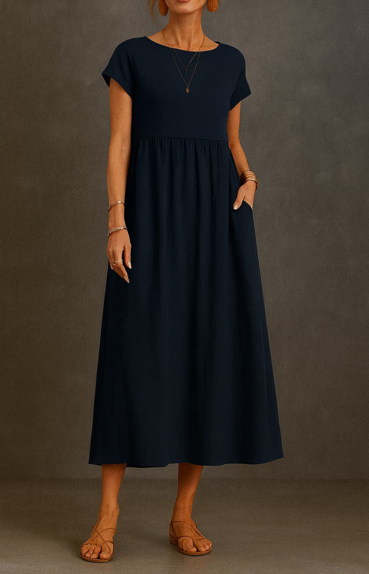 ELENA | VESTIDO FLUIDO DE VERANO CON ELEGANCIA ATEMPORAL