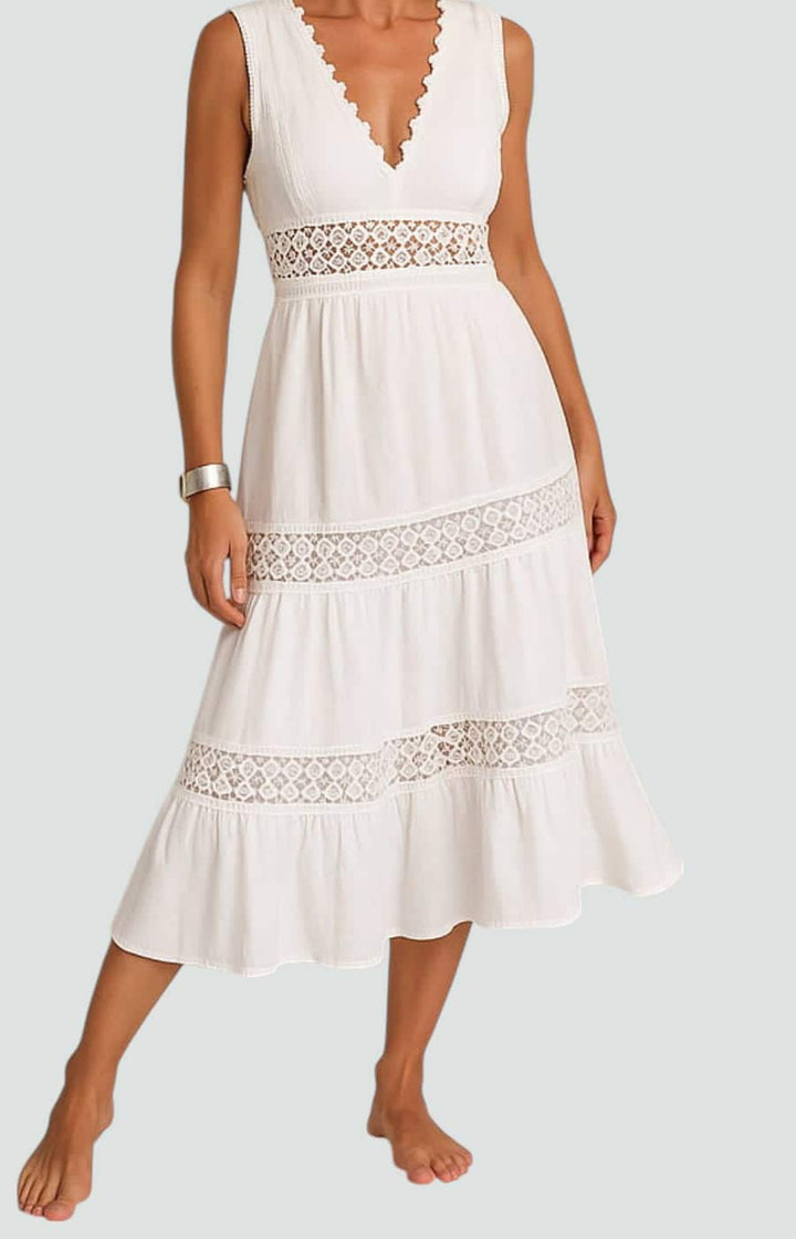 LUCÍA | VESTIDO CON ENCAJE Y ELEGANCIA NATURAL